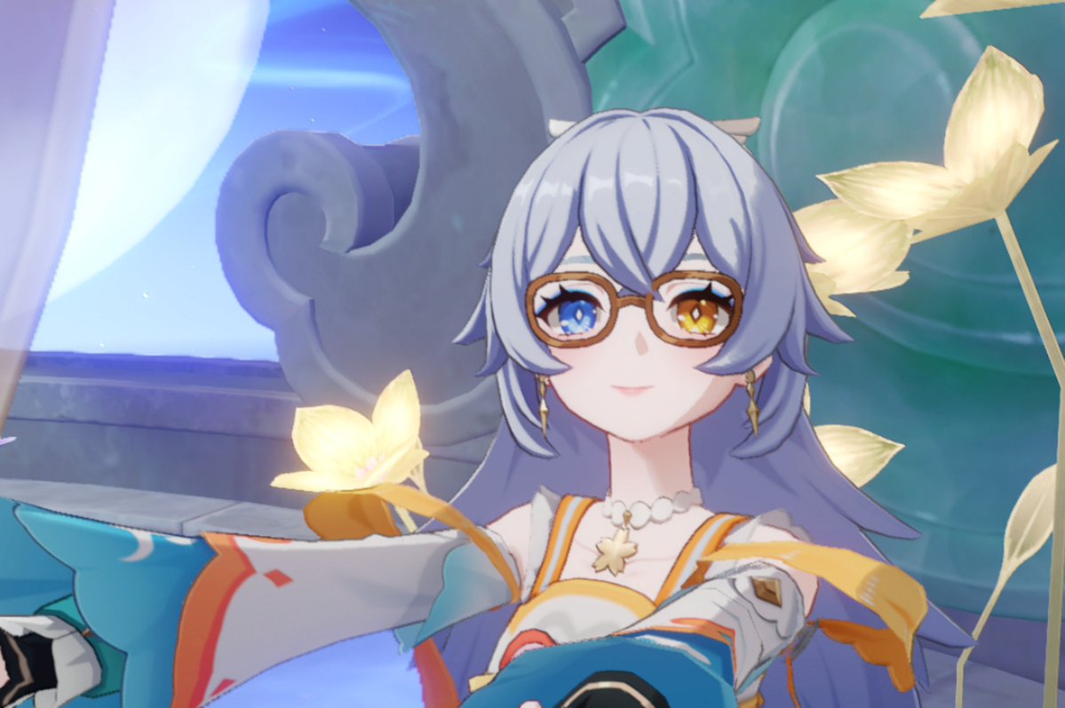 chcharade's tweet photo. More photos with her new specs 🤓✨
#manekina #miliastrawonderland
#星々の幻境 #genshinimpact https://t.co/vSL6drVCP8