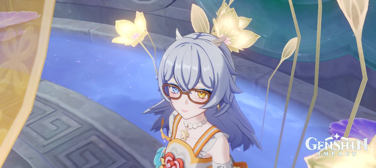 chcharade's tweet photo. More photos with her new specs 🤓✨
#manekina #miliastrawonderland
#星々の幻境 #genshinimpact https://t.co/vSL6drVCP8