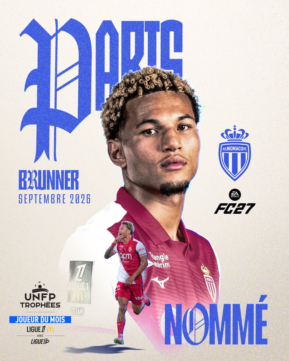 AS_Monaco's tweet photo. ⏰ Plus que deux jours pour voter pour 𝐏𝐚𝐫𝐢𝐬 𝐁𝐫𝐮𝐧𝐧𝐞𝐫 !

Nommé pour le 𝐓𝐫𝐨𝐩𝐡𝐞́𝐞 𝐔𝐍𝐅𝐏 du Joueur du Mois de septembre, notre meilleur buteur compte sur vous 🫵

Votez pour lui sur : https://t.co/V2lY8hiukG 🗳 https://t.co/A64wMKca0o