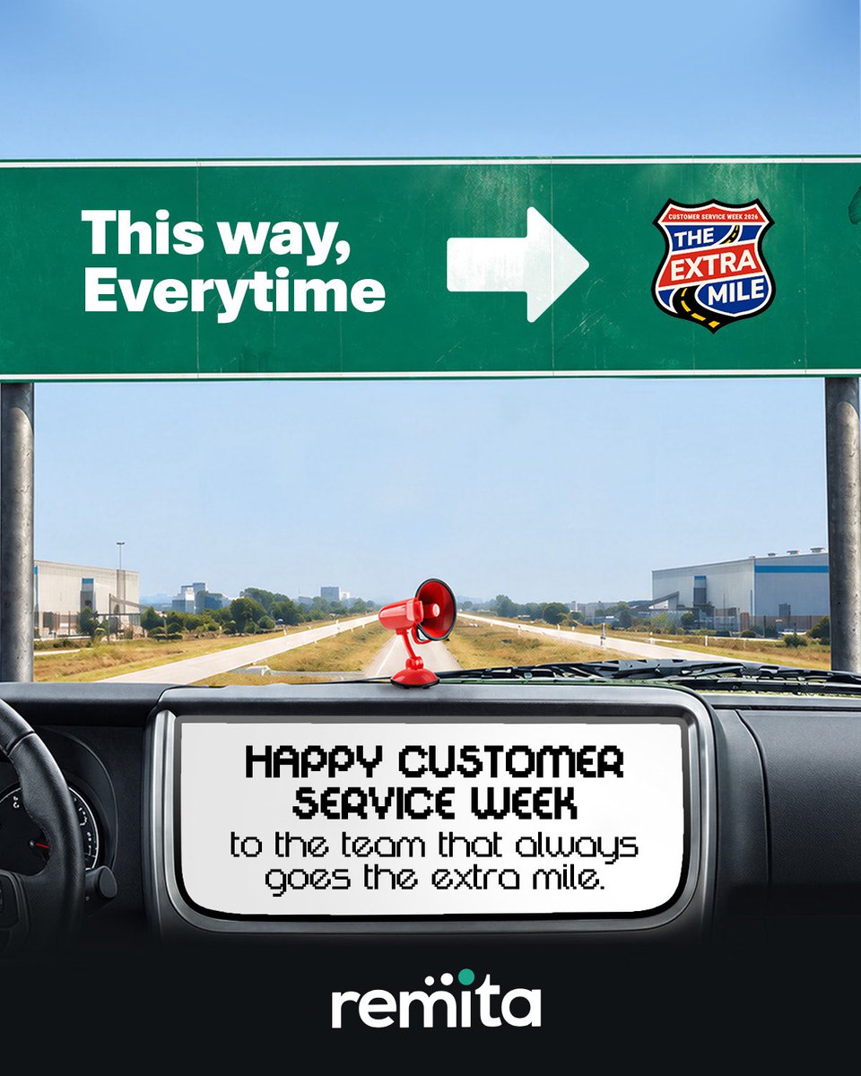 RemitaNET's tweet photo. We see the effort behind every interaction, the patience behind every response, and the extra mile you go for our customers🧡
We see you. We appreciate you.
Happy Customer Service Week!
#theextramile #Customerserviceweek2026 #Remita https://t.co/rkGdmEuPoj