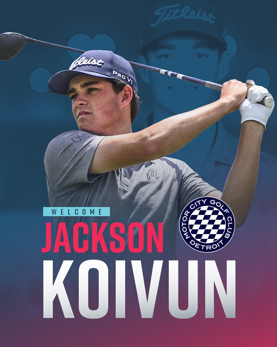 TGL's tweet photo. Welcome to TGL, Jackson Koivun.  
 
Jackson joins Brooks Koepka on the inaugural @MotorCityGC roster for the upcoming 2027 season. https://t.co/rO5G8OoEw3