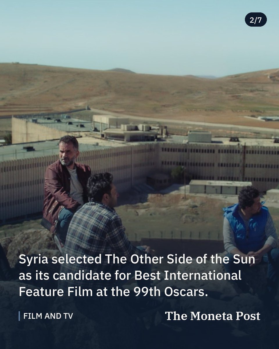 TheMonetaPost's tweet photo. Syria submits prison documentary to 99th Oscars

Tawfik Sabouni directed The Other Side of the Sun, the country's first entry since December 2024.

#entertainment #culture #oscars https://t.co/isPwI2c2N7