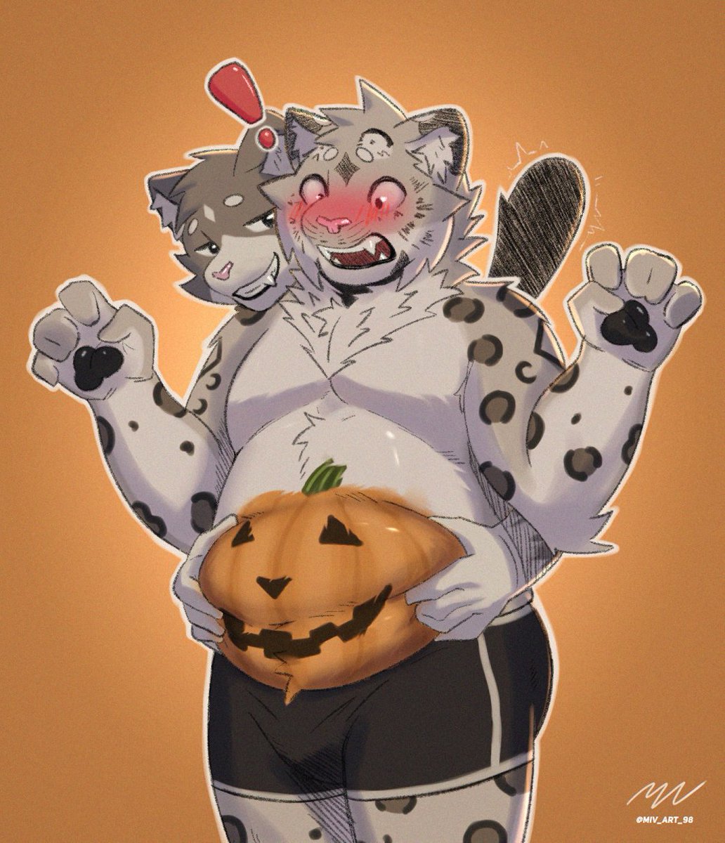 miv_art_98's tweet photo. "That's a yummy pumpkin you got there ;3" (Spooky month doodle) https://t.co/3OLLhDmd6E
