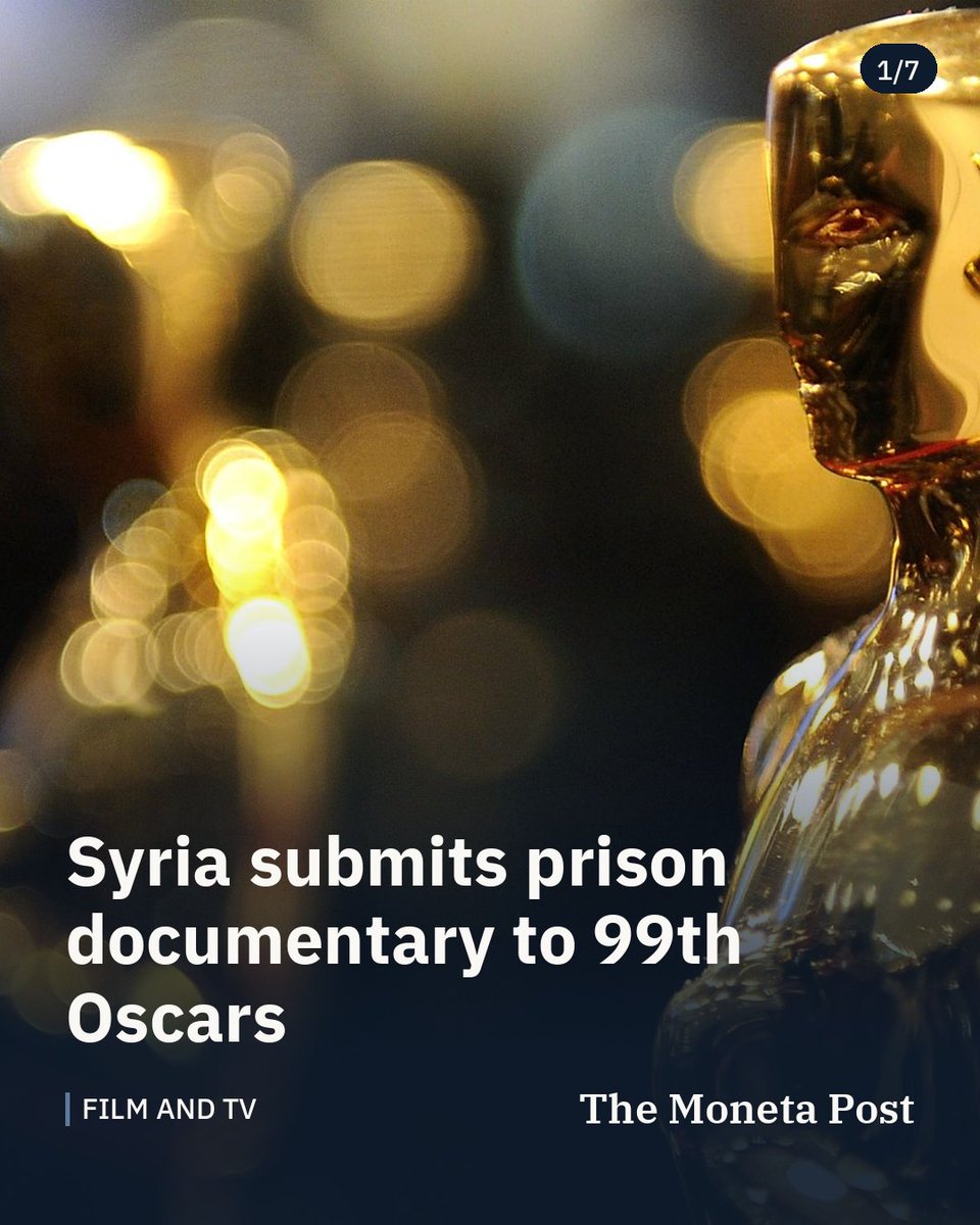 TheMonetaPost's tweet photo. Syria submits prison documentary to 99th Oscars

Tawfik Sabouni directed The Other Side of the Sun, the country's first entry since December 2024.

#entertainment #culture #oscars https://t.co/isPwI2c2N7