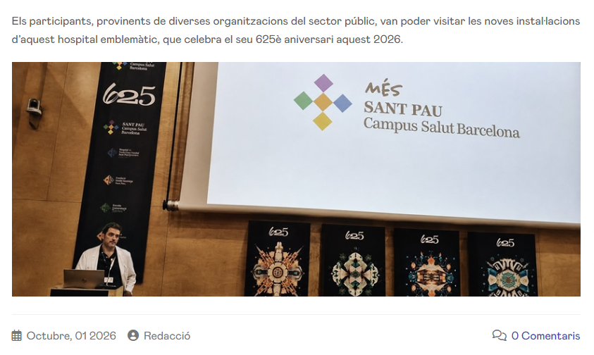 ESADEgov's tweet photo. Visita institucional del Public Management Lab a l’Hospital de la Santa Creu i Sant Pau
https://t.co/79sYUf8Zyn https://t.co/WrJK3ijTZa