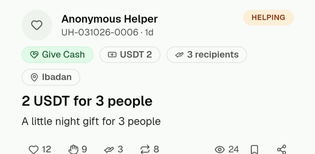 ePrincyFi's tweet photo. Uhelpers understood the vision. The benevolence spirit is being stirred.
Hang on Uhelp is coming! ๐
#Uhelpnetwork https://t.co/EsRm1XFlA3