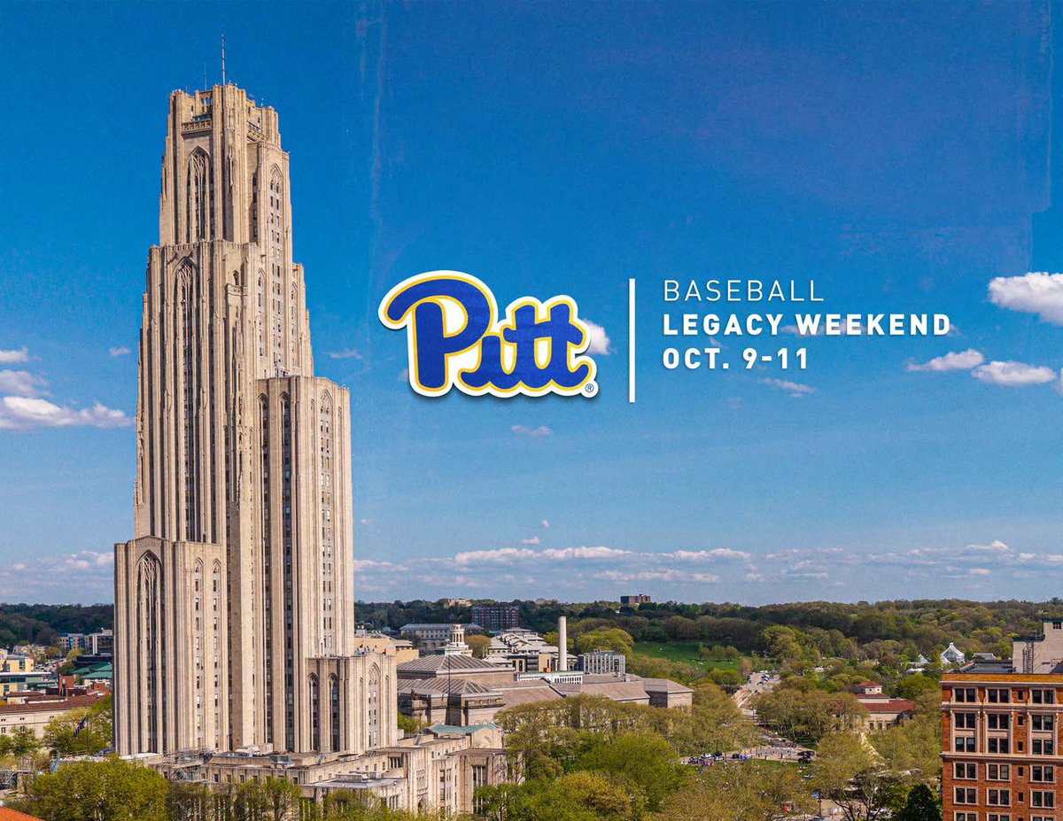Pitt_LIFESKILLS's tweet photo. Forever Panthers — Baseball Legacy Weekend is here! 

Join us Friday, October 9–Sunday, October 11 as we celebrate Pitt Baseball and reconnect with our Forever Panthers.

Check your email for more information! https://t.co/YgqBQENW7c