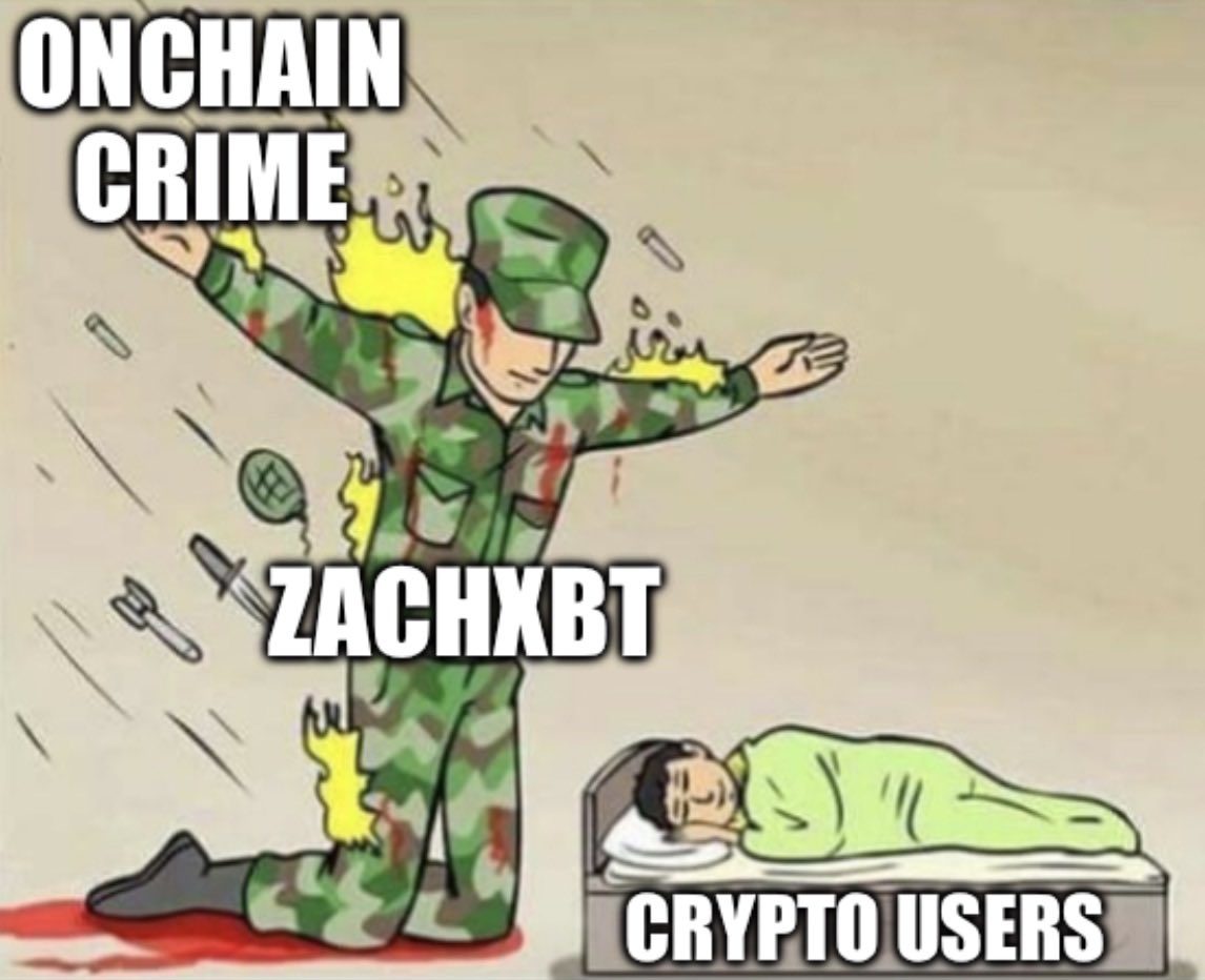 GeckoTerminal's tweet photo. The GOAT @zachxbt fronting $350K of his own money, without any guarantee, to expose a crime syndicate. https://t.co/wMcZqrukT9