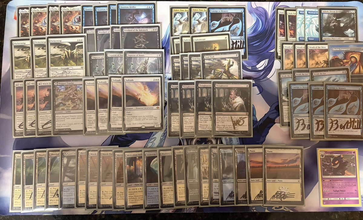 joeleooo's tweet photo. won a $2k rcq with stock esper blink yesterday!! I was planning on being done with magic for a while after RC LA but now I will probably play RC San Diego 🤠matchups and thoughts below ⬇️ https://t.co/GNrMUJNVGS