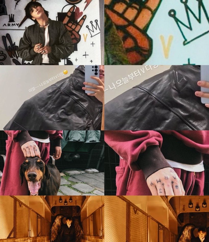 vkookmyfamily's tweet photo. JK’s “V” collection https://t.co/g8aXmyS0fq