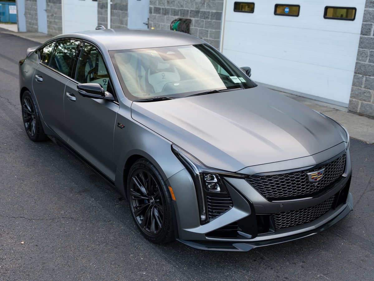 AreteAutoSalon's tweet photo. If "do it once, do it right" was a car- only 101 made with this paint &amp; interior, we got right to work on all surfaces! Full PPF in STEK DYNOmatte (gloss for interior and exterior carbon fiber), wheels-off and interior textile protection. This ain't your grandfather's Cadillac. https://t.co/Cx2xWcVX7g