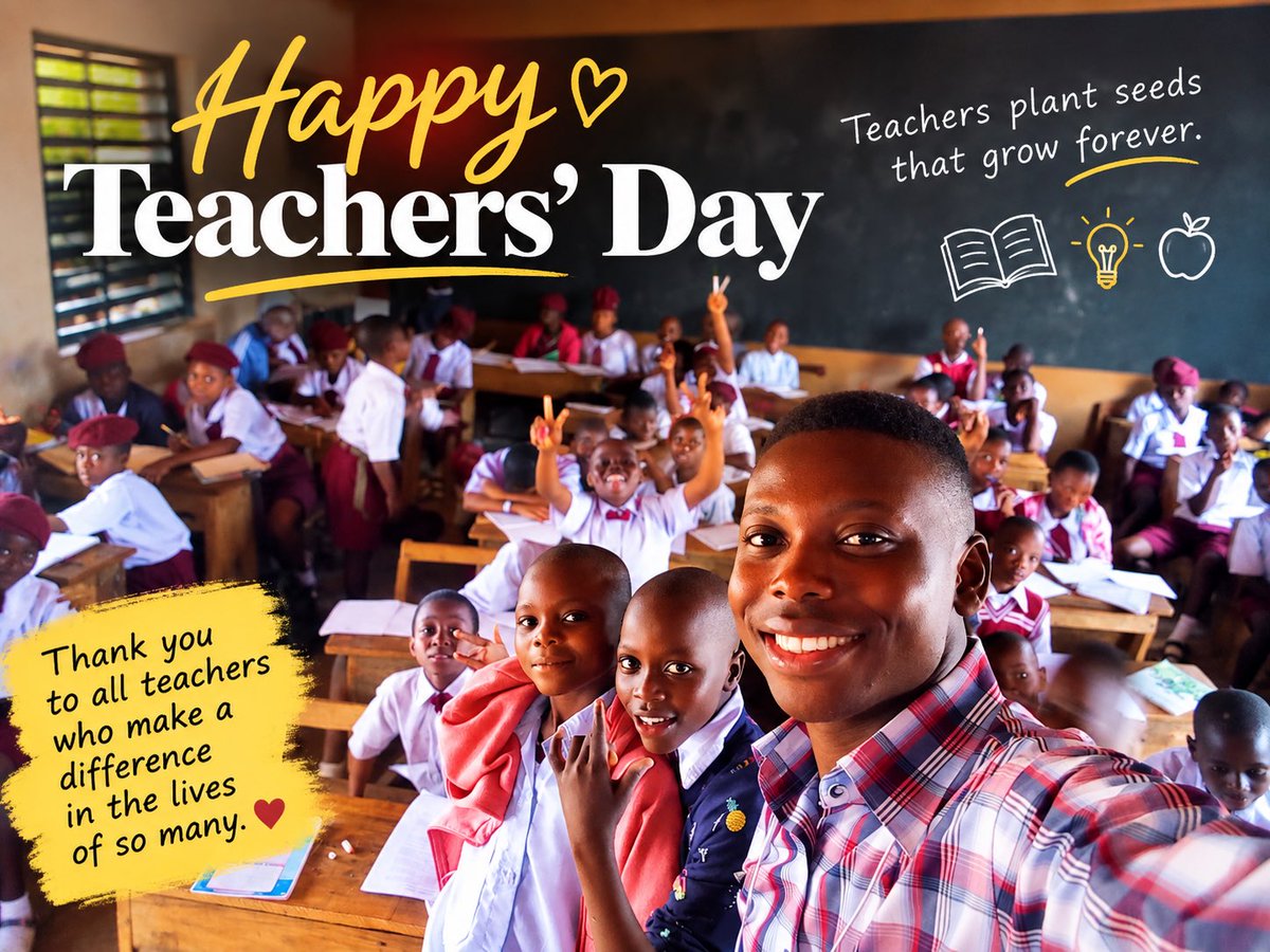 Ifwal95's tweet photo. A few years ago, I had the privilege of standing on the other side of the classroom — as a teacher. ❤️

Today, on World Teachers’ Day, I celebrate every teacher planting seeds of knowledge, shaping dreams, and building futures, often without knowing how far their impact will go.

Happy Teachers’ Day to every teacher who made a difference in my life, and to everyone still doing this noble work. 📚❤️

Once a teacher, always a teacher. 😊
