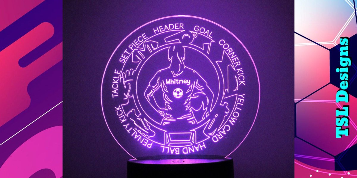 bythebeach1214's tweet photo. ⚽This Personalized Soccer Girl Night Light adds a colorful glow and a special custom touch to her room.
Shop here: https://t.co/v9Ha1aNO1D
#SoccerGirl #PersonalizedGift #SoccerLover #HandmadeGifts #CustomNightLight https://t.co/iXbmRmDmEu