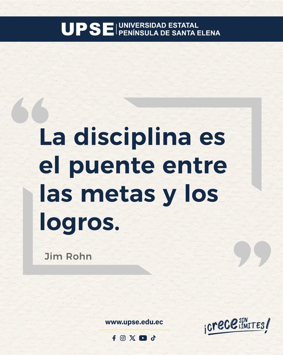 UPSE_ec's tweet photo. Iniciamos una nueva semana con actitud, constancia y determinación para seguir avanzando hacia nuestros objetivos.

¡Que cada esfuerzo de hoy nos acerque a nuestras metas! 💪🎓

UPSE, #CreceSinLímites 🔝 https://t.co/QO0XC6ATKA
