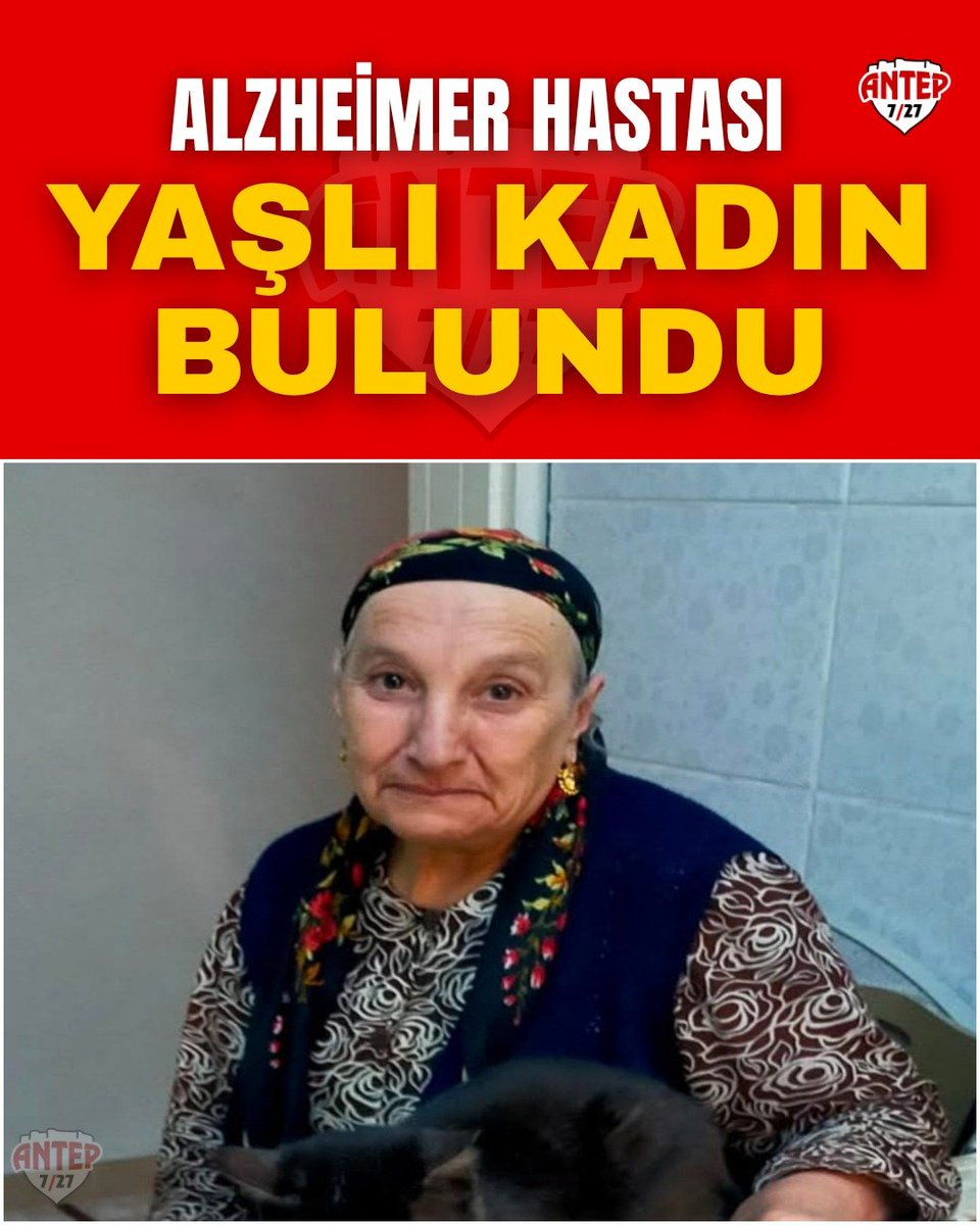 antep7_27's tweet photo. 2 gündür aranan 70 yaşındaki Alzheimer hastası Münife Evran, İstiklal Mahallesi’nde sağ salim bulundu. Sağlık durumu iyi olan teyzemizin bulunmasında emeği geçen herkese ve duyarlı vatandaşlarımıza teşekkürler! https://t.co/h0G67j86O3