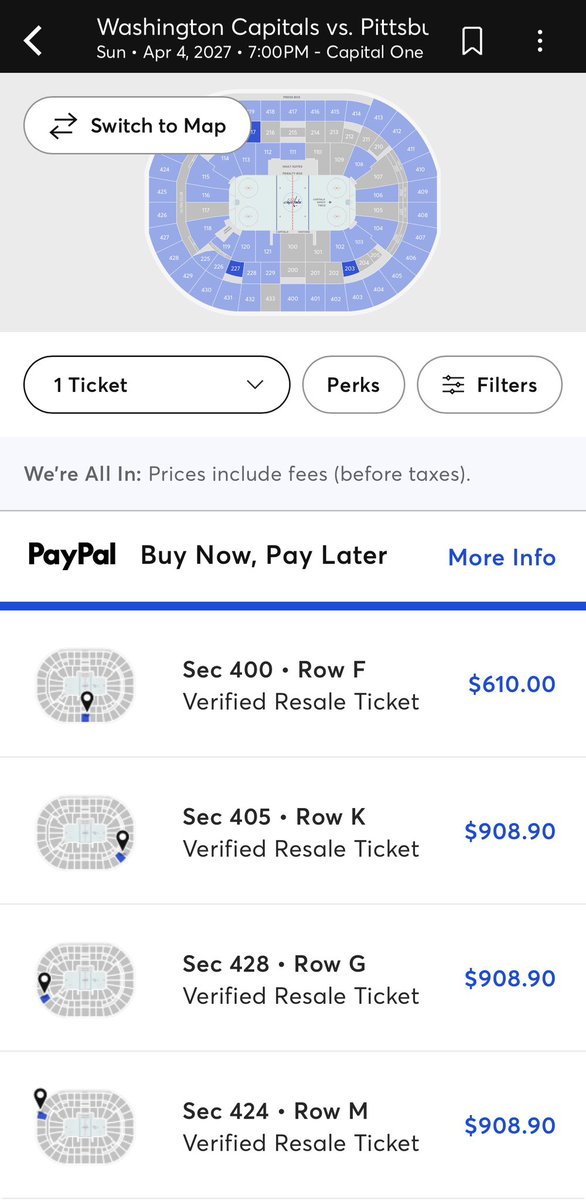 wyshynski's tweet photo. Less than 15 mins later, here are those Ovechkin farewell tickets now https://t.co/Uh1EZWxDgu