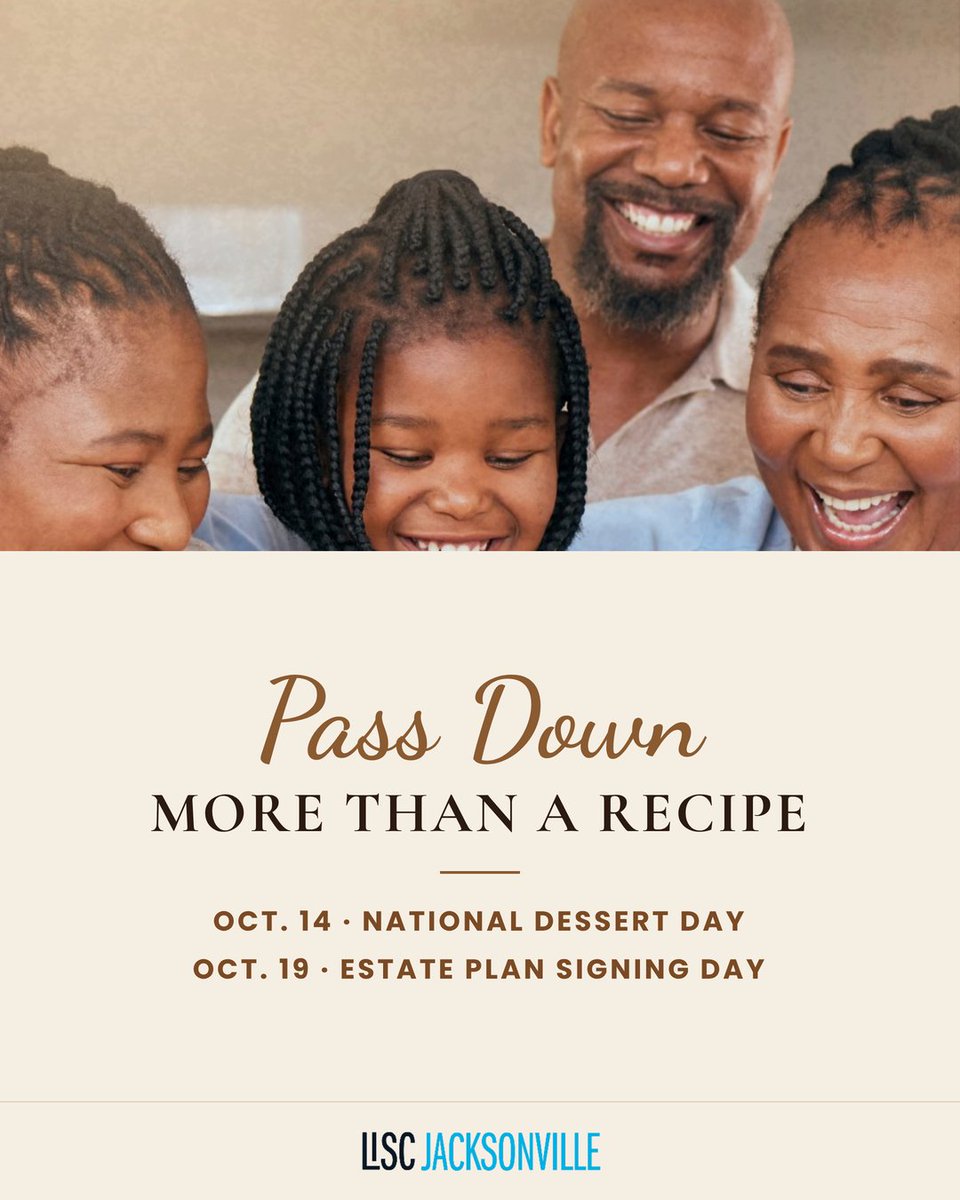 LISCJax's tweet photo. The most valuable thing many families pass down isn’t a recipe. It’s the home. This October, LISC Jacksonville is helping neighbors keep their homes in the family. Start with free legal help: https://t.co/mSVoUrZJHo

#PassDownMoreThanARecipe https://t.co/vP9Jg7vSDL