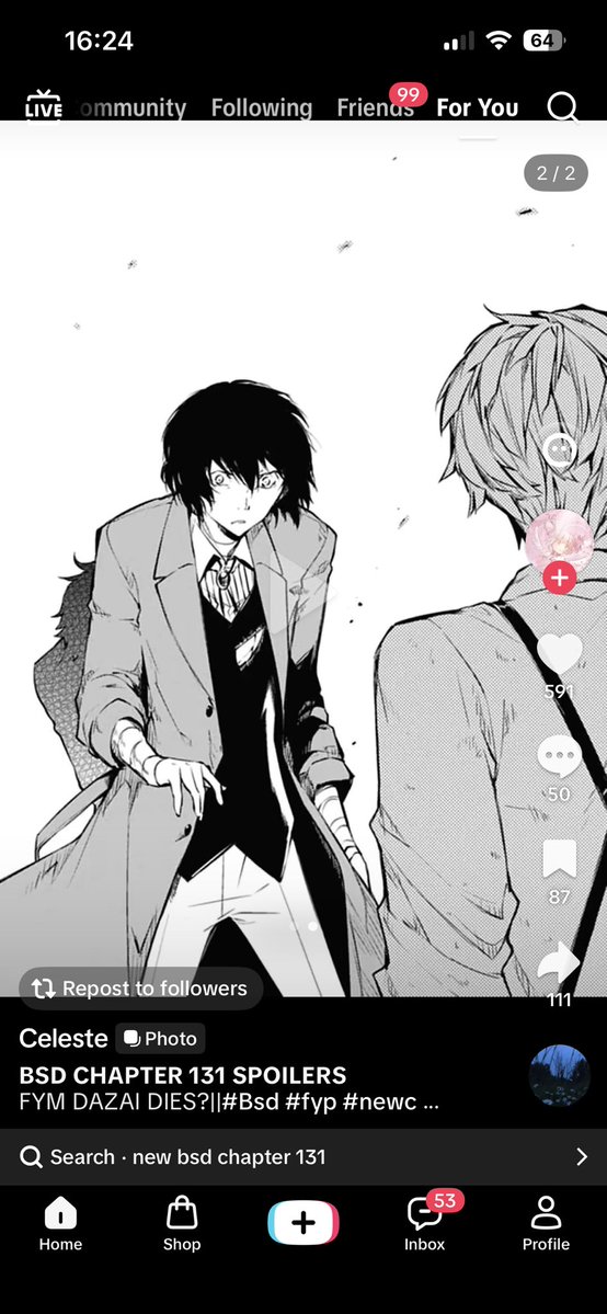 sunnunuy's tweet photo. im sorry this is the funniest shit ever and the comments are all freaking out over dazai being dead https://t.co/98A5iQdU0q