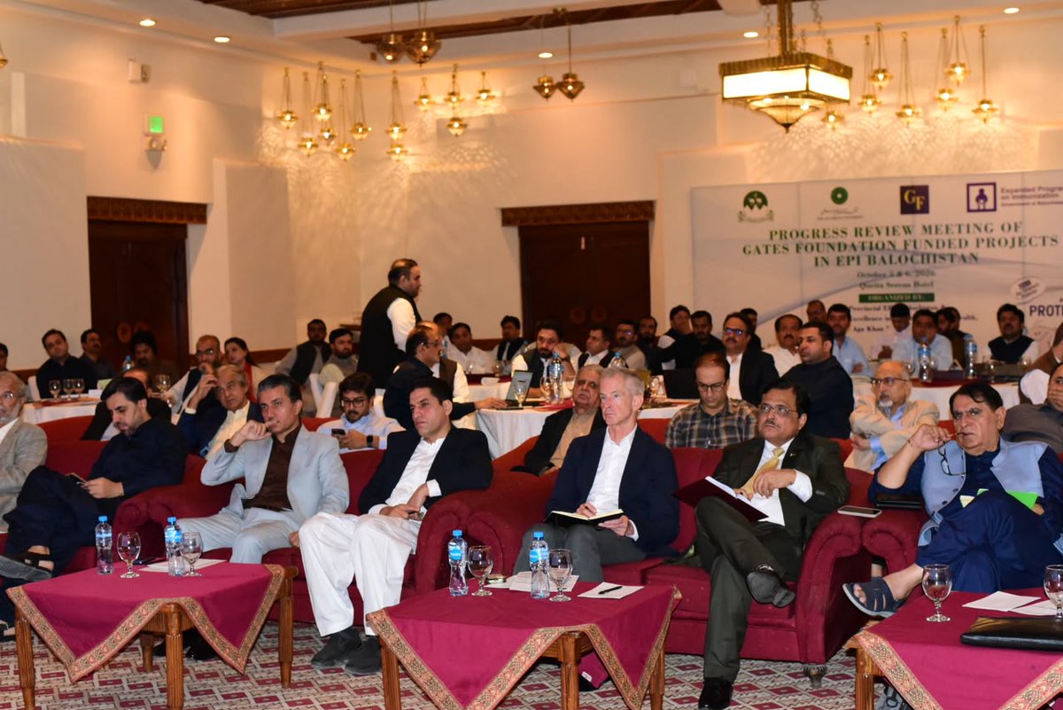 PakFightsPolio's tweet photo. A two-day Progress Review Meeting of EPI Balochistan was held on 5–6 October 2026 in Quetta to review progress, achievements and key challenges in immunization services across the province and agree on priorities for further strengthening the programme.

The meeting was attended by Secretary Health Balochistan Mr. Mujeeb ur Rehman, National Coordinator for Polio Mr. Muhammad Anwar-ul-Haq, Balochistan Coordinator Mr. Inam-ul-Haq, and national and provincial core team members, along with representatives from EPI, PEI, UNICEF, WHO, Aga Khan University and other partners.

Discussions focused on strengthening routine immunization under EPI Balochistan, improving vaccination coverage, addressing operational and field-level challenges, and enhancing programme implementation across the province.

The meeting reaffirmed the shared commitment to reaching every child, in every community, with life-saving vaccines.

[Routine Immunization] [EPI Balochistan] [Immunization Services] [Vaccination Coverage] [Balochistan]

#2DropsEveryChildEveryTime #EndPolioNow #PolioFreePakistan