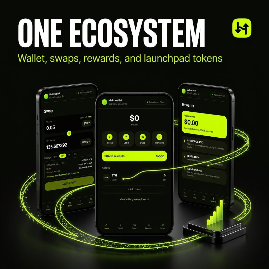 HoodbackRH's tweet photo. @RobinhoodApp But you should need Hoodback wallet For all Robinhood tokens https://t.co/fGPG46ZYvZ
