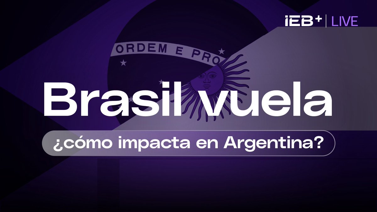 jpmarino79's tweet photo. 🚨🚨🚨 BRASIL VUELA: CÓMO IMPACTA EN ARGENTINA Y QUÉ VIENE AHORA

🔹En el #OpeningCall de @IebMas, junto a Nahuel Guevara, Head de Research Internacional en IEB, analizamos:

🔹Brasil después de las elecciones: hasta dónde pueden subir las acciones y el real, qué espera el mercado de Flávio Bolsonaro y el desafío fiscal detrás de la euforia. ¿Cómo repercute en el dólar, la competitividad y los activos argentinos?

🔹Estados Unidos y las tasas del Tesoro: qué explica la presión sobre los bonos y el riesgo país argentino, qué señales deja el empleo y qué esperar hacia adelante. ¿Los rendimientos frenan o van por nuevos máximos?

👇 Abajo link con la charla👇
