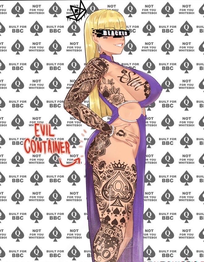 devi0us_3's tweet photo. Who doesn’t love their bitches built and tatted up like this? ♠️ https://t.co/R6DIlFjT9z