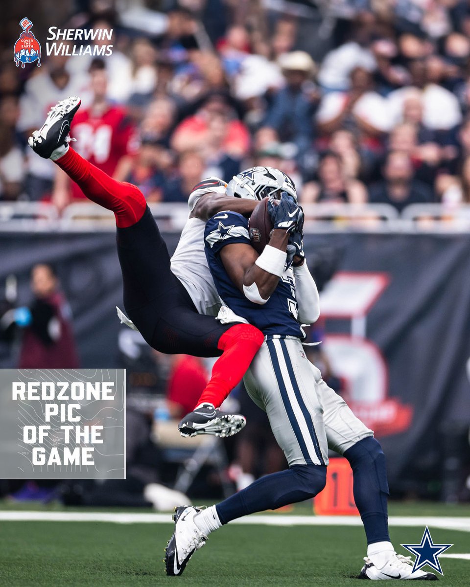 dallascowboys's tweet photo. GP would not be denied this catch 😤

#DALvsHOU | @SherwinWilliams https://t.co/9IsjNOBxff