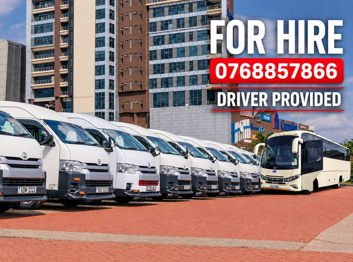 kennysafaris's tweet photo. Vans & buses for hire
Whatsapp
https://t.co/xIHf5vZj03
The IMF #RutoUpliftsTeachers Change You Can See South Africans Delivering The Plan The Equitable Party #SugarReformsSuccess Happy Customer Service Week #SundownerKBC Pesa Mfukoni Competency-Based Education Naivas Exposed https://t.co/t4hfeMPa3a