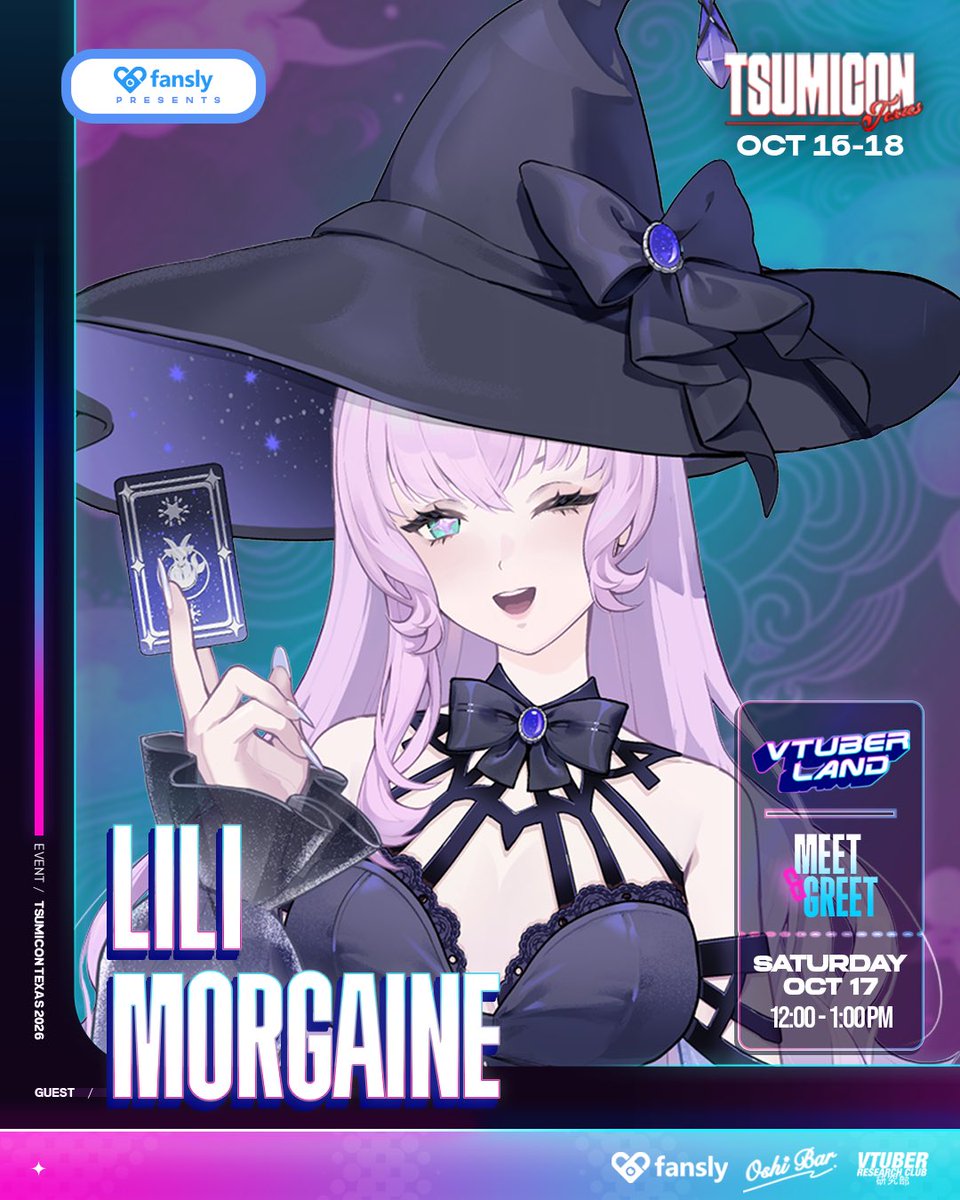 lilimorgaine's tweet photo. Are you going to Tsumi Con Houston?

WELL SO AM I!! 

I’m so excited to announce that I will be having a meet and greet with @theoshibar Saturday the 17th from 12pm-1pm!!

Thank you so so much for this opportunity and I hope to see tons of people there!! 💜💜 https://t.co/iacLdeHv5C
