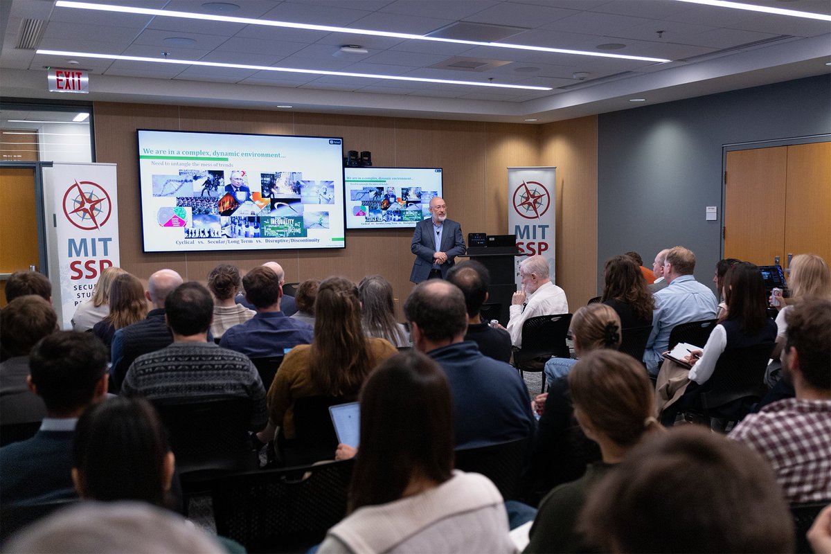 MIT_SSP's tweet photo. Thank you, Pierre Chao, for your discussion, “Structure, Dynamics and Evolution of the US Defense Industry,” during last week’s Wednesday Seminar. https://t.co/8MoOS1PFUK