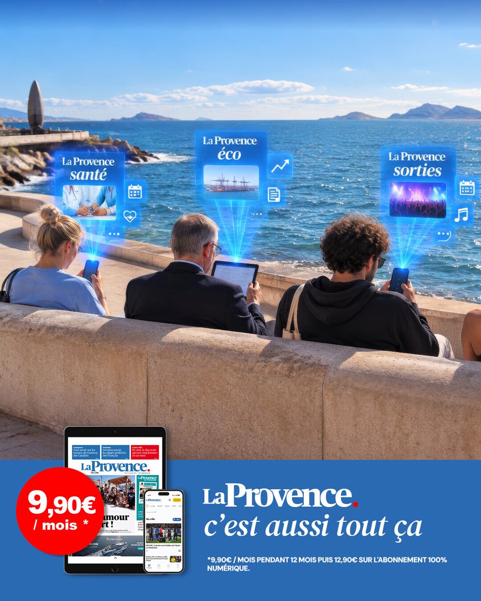 LaProvenceAlpes's tweet photo. ⭐ OFFRE SPECIALE !

💫 Découvrez l'ensemble de nos contenus numériques (journal en PDF, articles, vidéos et podcasts) en illimité pour seulement 9,90 € au lieu de 12,90 €  

À découvrir ici 👉  https://t.co/KIgAibe77G https://t.co/4wNhBHbqeA