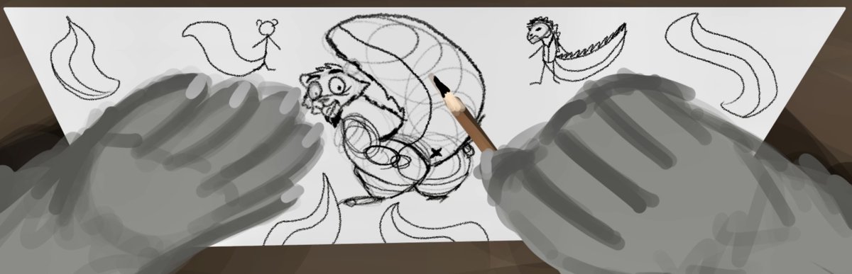 MRMercyLess's tweet photo. Something funny I found when re reading Echo project is TJs clear tail kink he has for big thicc tails. so here is he is enjoying some alone time to doodle 

Trying out a super quick painting style with this one. let me know what you guys think of it ? https://t.co/xV8Cjvx9JJ