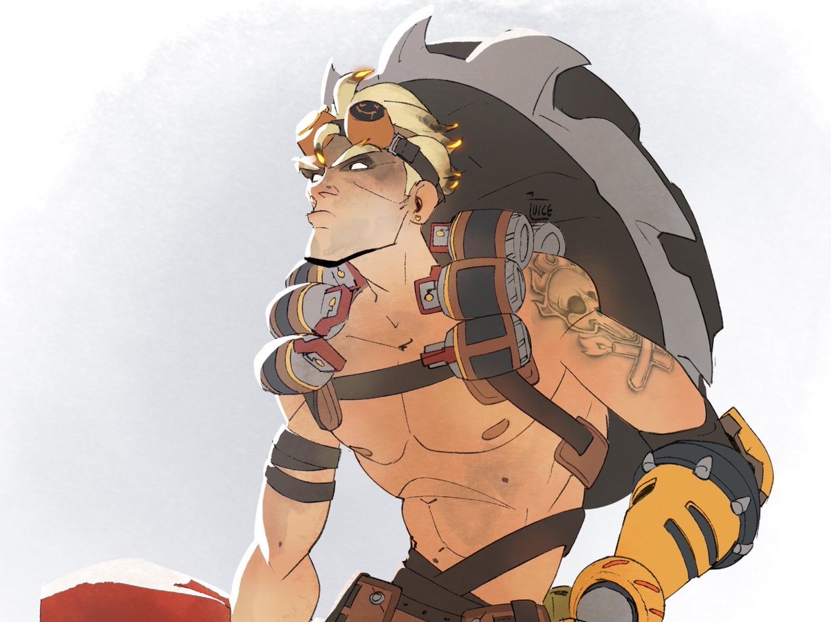JuiceBoxBird's tweet photo. Ended up hating this because it doesn’t really look like JR at all but it’s okay #overwatch https://t.co/kyxdSaQdvB