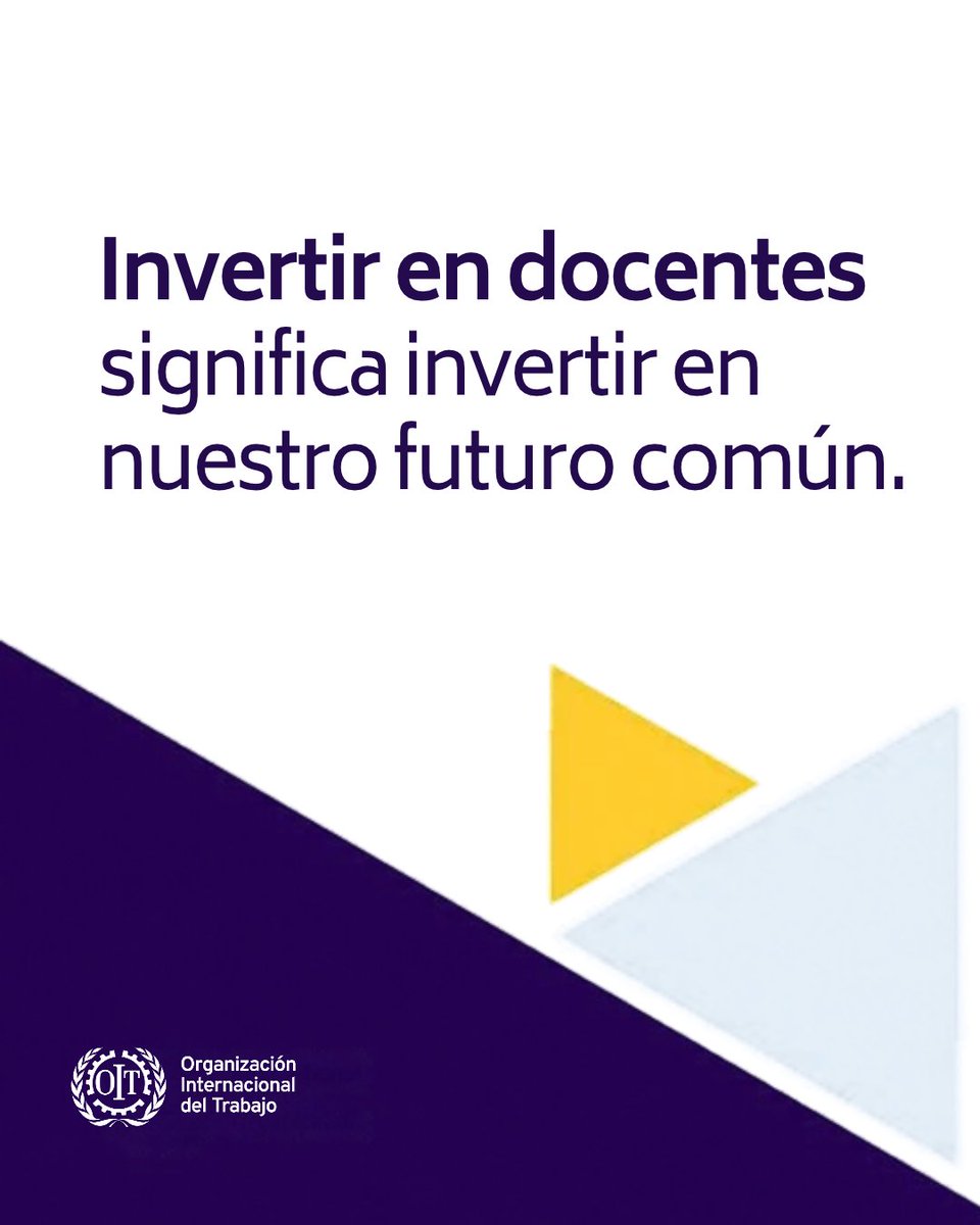 OITAmericas's tweet photo. Las y los docentes forjan el futuro de la infancia, las comunidades y las sociedades.

En el #DíaMundialDeLosDocentes, reconocemos la importancia de su condición profesional, sus condiciones de trabajo y su voz para promover una educación de calidad y la #JusticiaSocial. https://t.co/WKR5DlZeMk