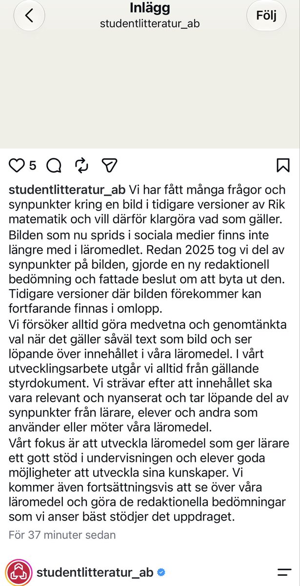 folkligt's tweet photo. @MusabRashid5 @BrandCaroline Klargörande från Studentlitteratur på Instagram.

https://t.co/EW6d6NmHCo https://t.co/vCP9EtyDIQ
