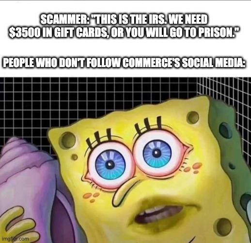 UtahCommerce's tweet photo. Knowing this wouldn't be me because I'd recognize scammer red flags since I follow the Utah Department of Commerce’s social media tips. https://t.co/m9EmQj2wlz