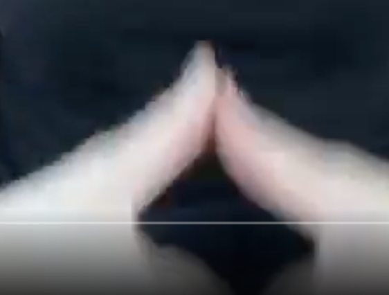 HangingModifier's tweet photo. @JMCDelingpole Pyramid hand sign and double 6 hand sign within the first second but it's probably nothing. https://t.co/pS3fI2dRei