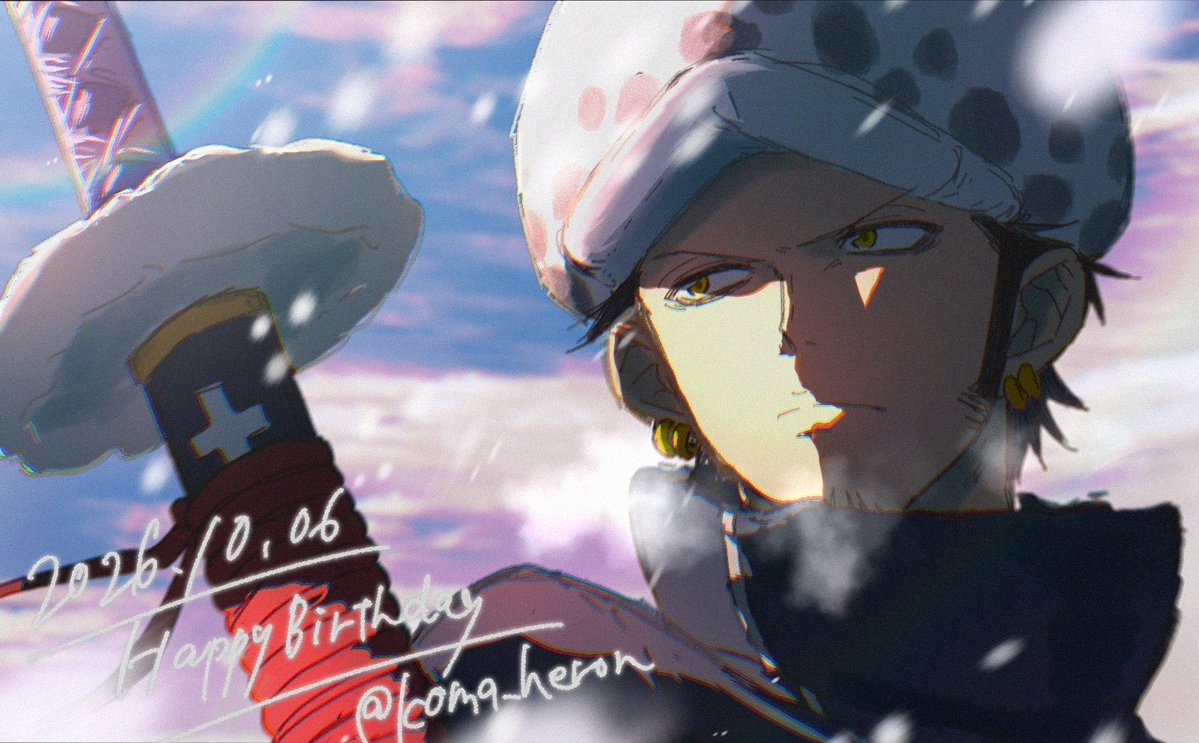 koma_heron's tweet photo. 誕生日おめでと
#ロー誕生祭2026 
#トラファルガー・ロー誕生祭2026 https://t.co/gDDlNVAB0A