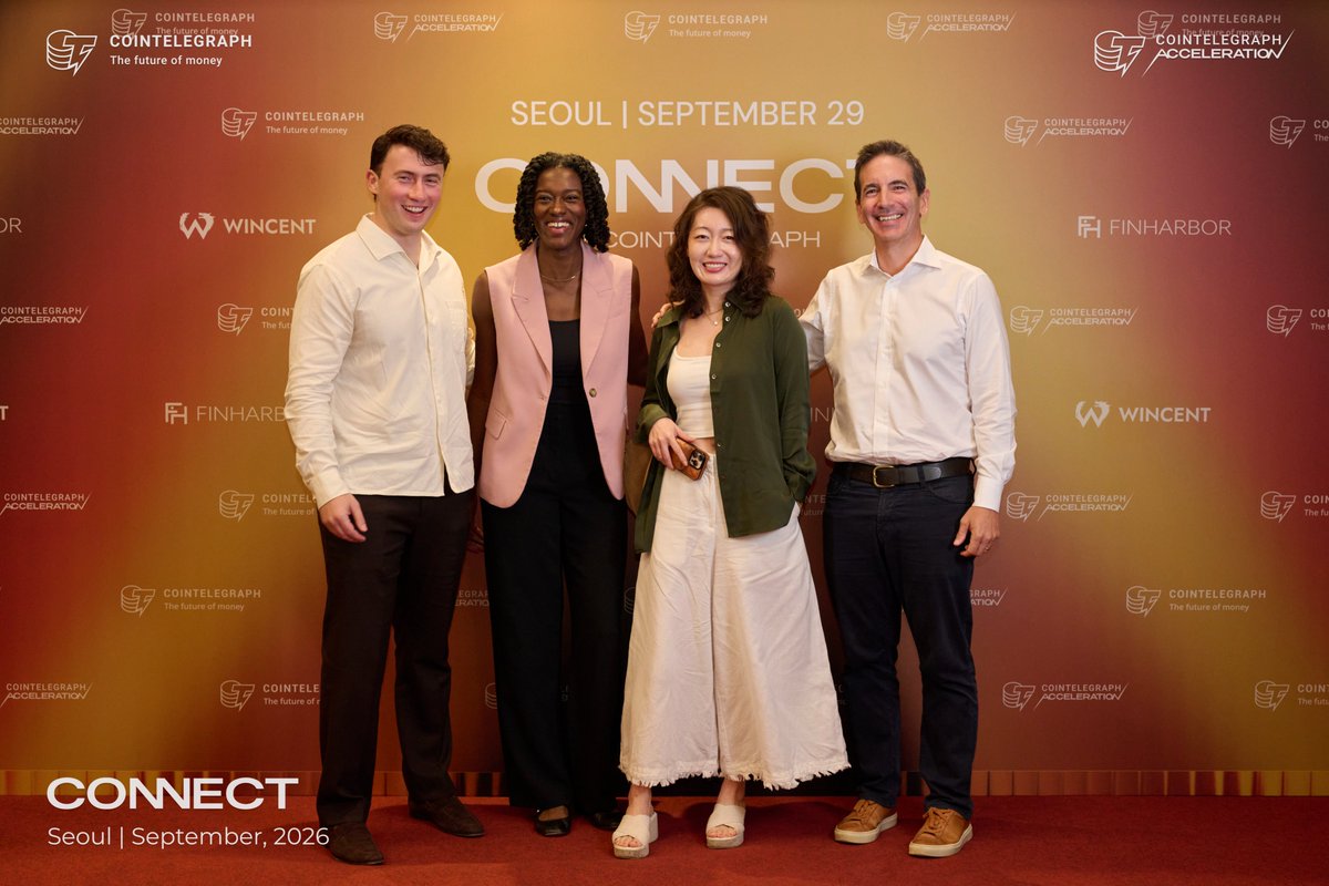 laceywisdom's tweet photo. Crypto's place in finance is no longer up for debate, and the momentum isn't slowing. That was one of the clearest takeaways from our panel, "The New Financial Establishment: Who Owns the Rails When TradFi and Crypto Merge," at CONNECT in Seoul last week 🇰🇷

The question isn't whether crypto gets adopted. It's how fast. Adoption is already happening at scale, even without full regulatory clarity. And as traditional finance moves in, it's pushing the space to fix long-standing gaps, from clunky user experience to the infrastructure institutions need.

Thanks @Cointelegraph for hosting our discussion, to my amazing co-panelists and to old and new friends of @plcapital