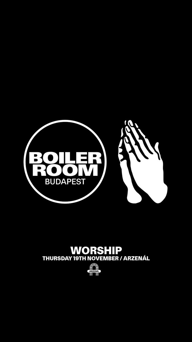 worship_artists's tweet photo. WORSHIP X BOILER ROOM 🇭🇺

Who's in for our debut? 

Presale Thursday 8th October at 1PM CEST - tickets: https://t.co/1IZAzp668y https://t.co/2fOQJo25EM