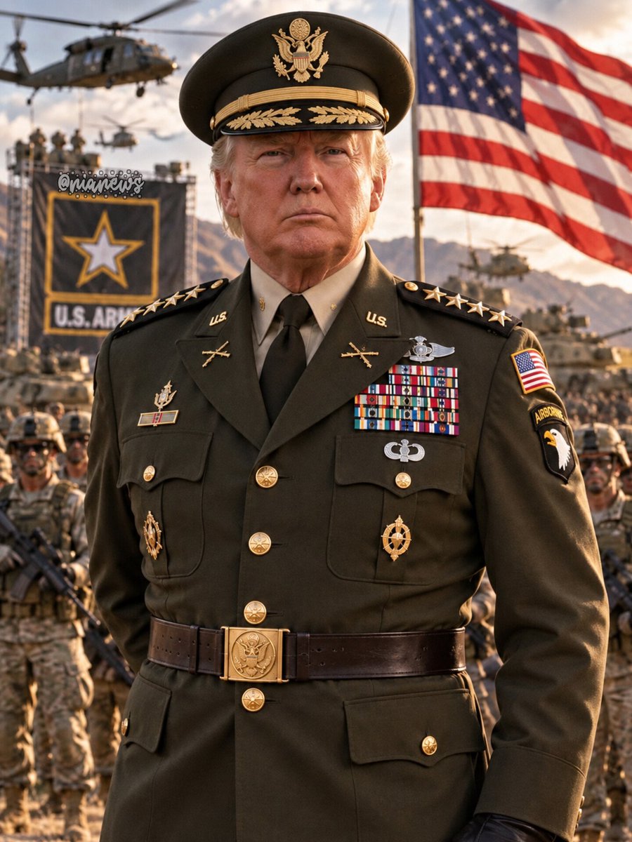 HazelLiaqa4848's tweet photo. Describe President Donald Trump in one word or meme?

Do you like him in military uniform👇🇺🇸 https://t.co/dPhbFa56yh