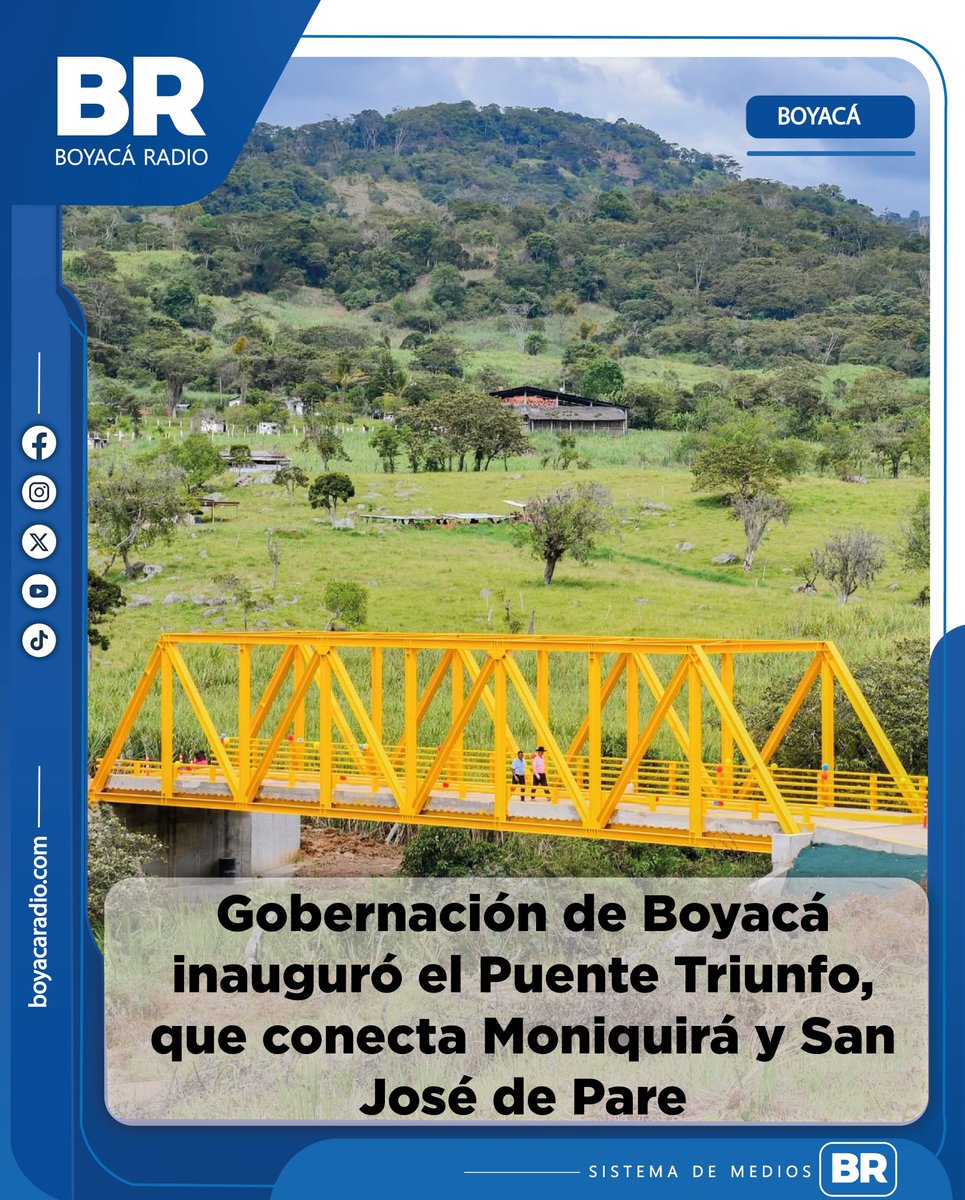 BoyacaRadio's tweet photo. Tras varias dificultades que retrasaron la obra, la nueva infraestructura fue presentada por el gobernador Carlos Amaya. https://t.co/4UQsDA4xUd
