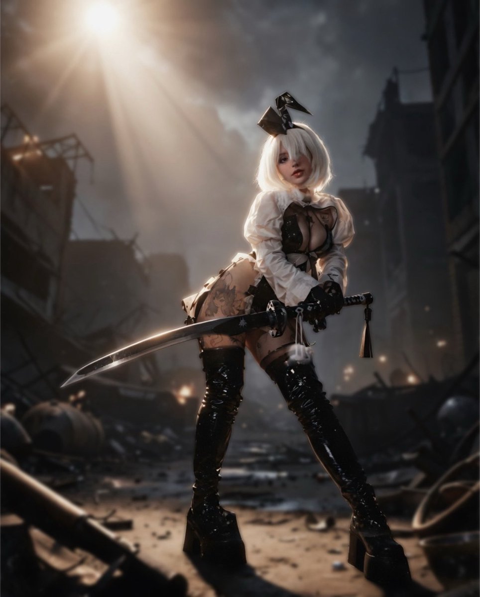 Ruri_swan's tweet photo. Meow new cosplay 

#cosplay #cosplayer #2b https://t.co/8EZCzMiZuK