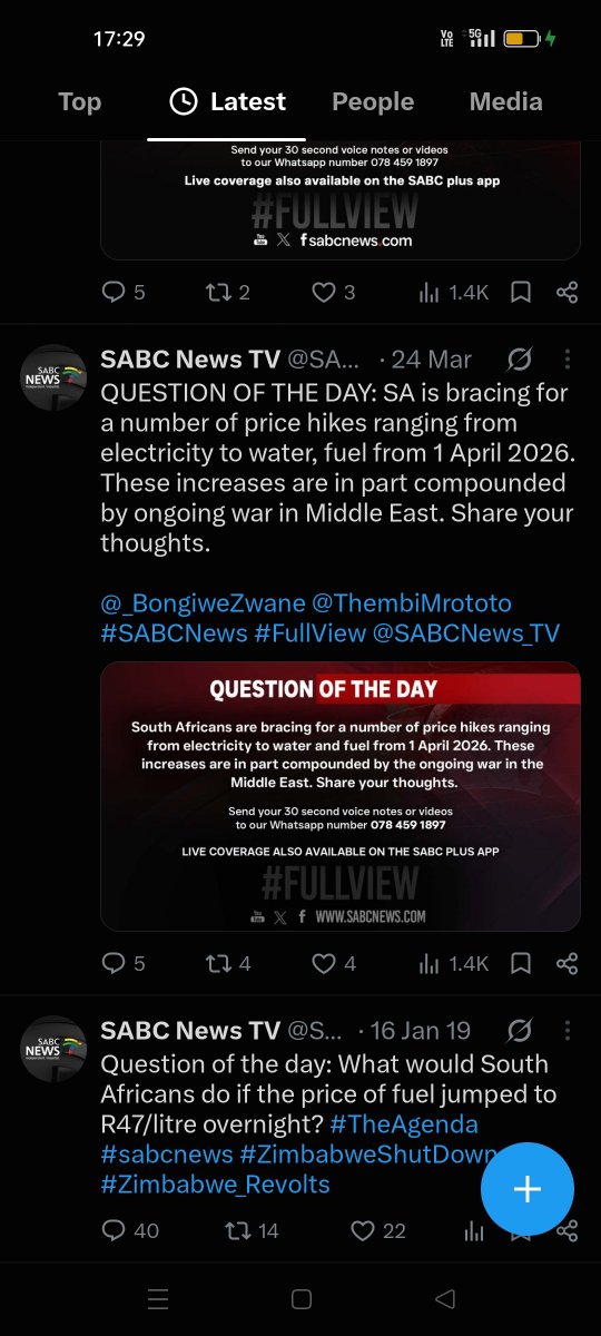 SocietyNews's tweet photo. @SABCNews_TV @_BongiweZwane Why does it feel like you have asked this question before. Is it because it always go up like a rocket 🚀 and down like a feather 🪶? | #TheFullView #SABCNews @SABCNews #FullView https://t.co/0zHgOCdiF0