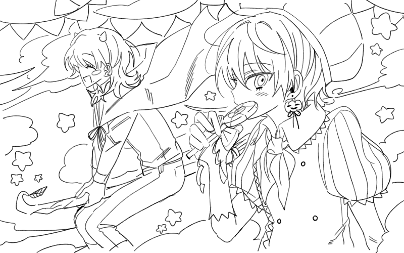 ADHD4F's tweet photo. 내가 그린 나루는 항상 뭔가 먹고 있음. https://t.co/RXMQ7IVtCX