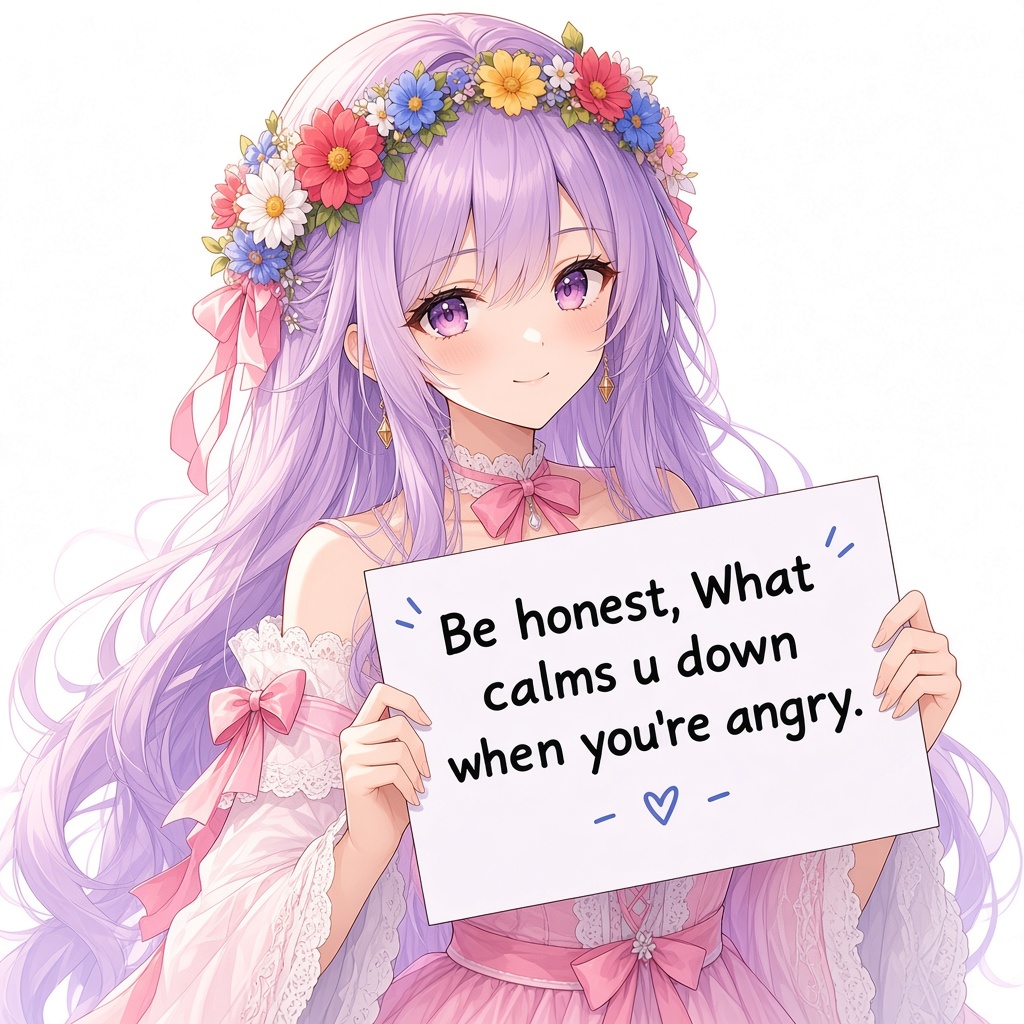 HexHimeVT's tweet photo. Be honest… what actually calms you down when you’re angry? 💜
:
:
:
:
:
:
:
:
#VTuber #ENVtuber #VTuberUprising #AnimeVTuber #FlowerCrown #SoftVTuber #VTuberCommunity #JustChatting #VTuberLife #PurpleHair https://t.co/0wI509WmCj