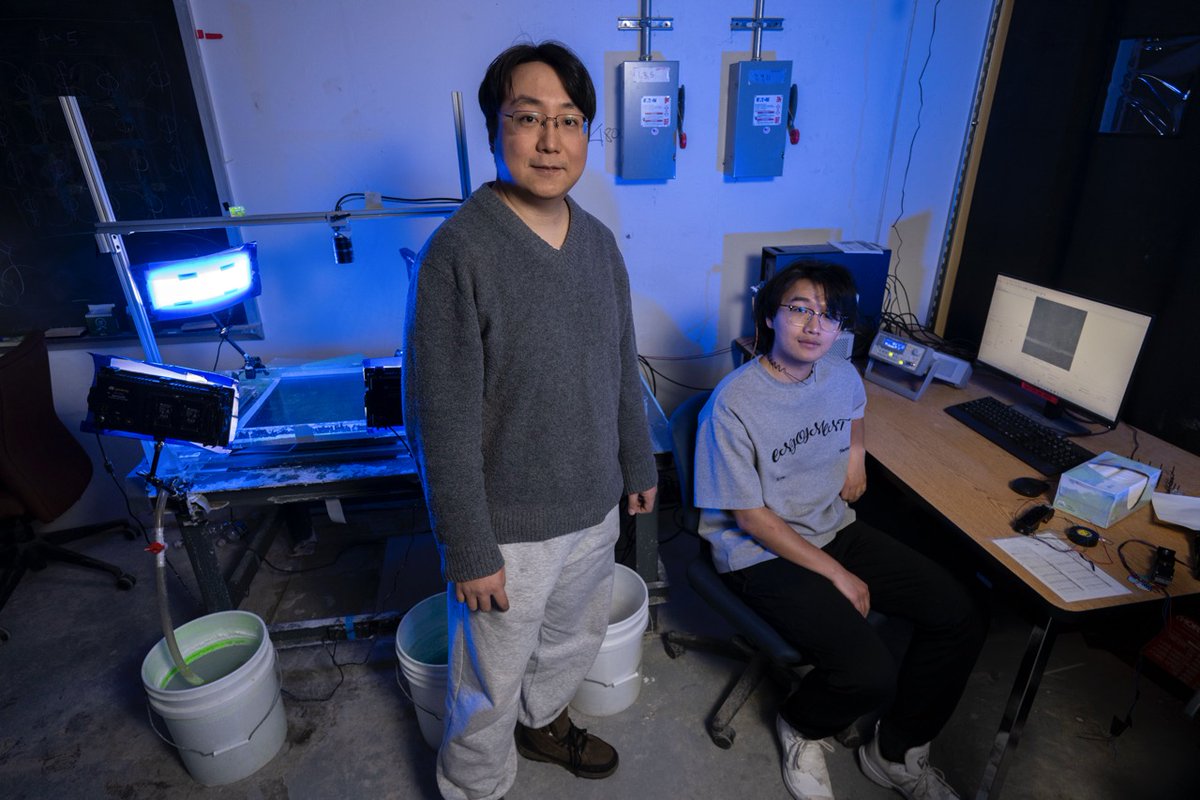 PittEngineering's tweet photo. Pitt’s Lei Fang (@PittCivilEnvEng) and his research into turbulence have been featured in @QuantaMagazine. Check out this great article: https://t.co/3lXf6eD4vO https://t.co/U4iAtt0A9b