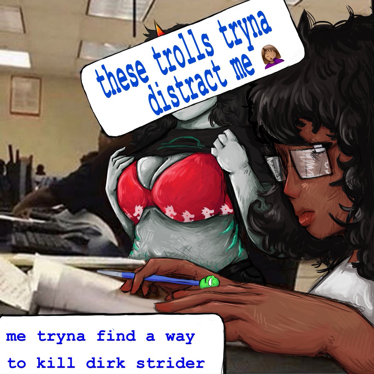 Claurophobia's tweet photo. stay focused june! #junerezi #homestuck https://t.co/gv0FjU3BYF