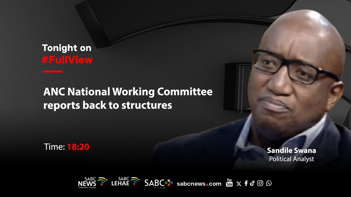 SABCNews_TV's tweet photo. [COMING UP] On #FullView Sandile Swana, ANC National Working Committee reports back to structures. #SABCNews https://t.co/q0q944SS8c