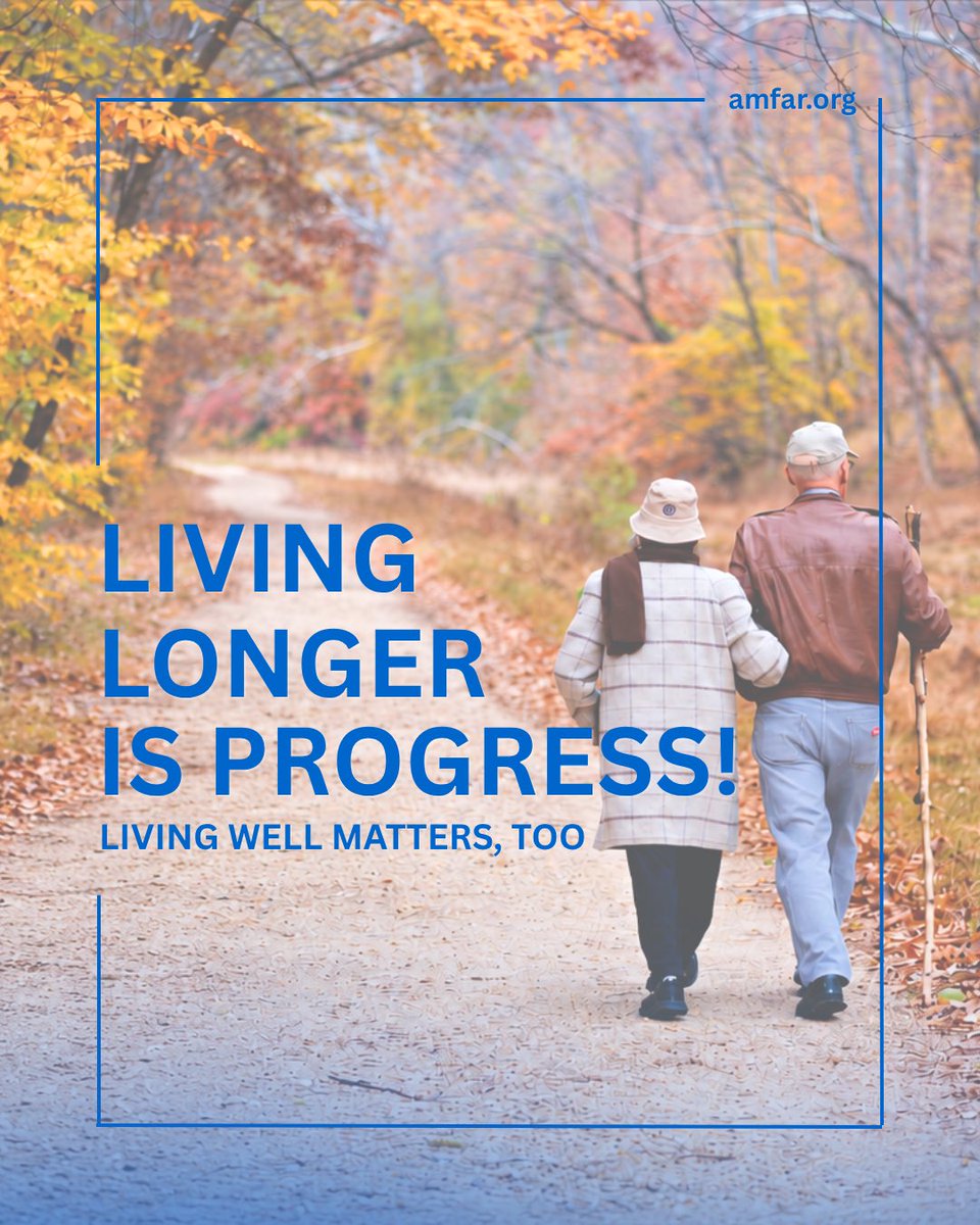 amfAR's tweet photo. People with HIV are living longer, bringing new health challenges.

amfAR-funded research into HIV and aging is exploring brain health and age-related conditions, with potential benefits beyond HIV.

Progress means living longer and better. https://t.co/ID70egXD7L